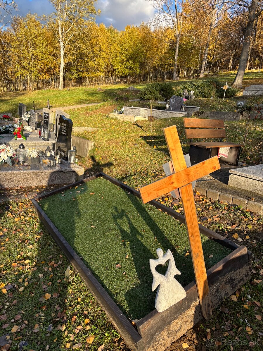 Drevený hrobový rám (dočasný) - 3