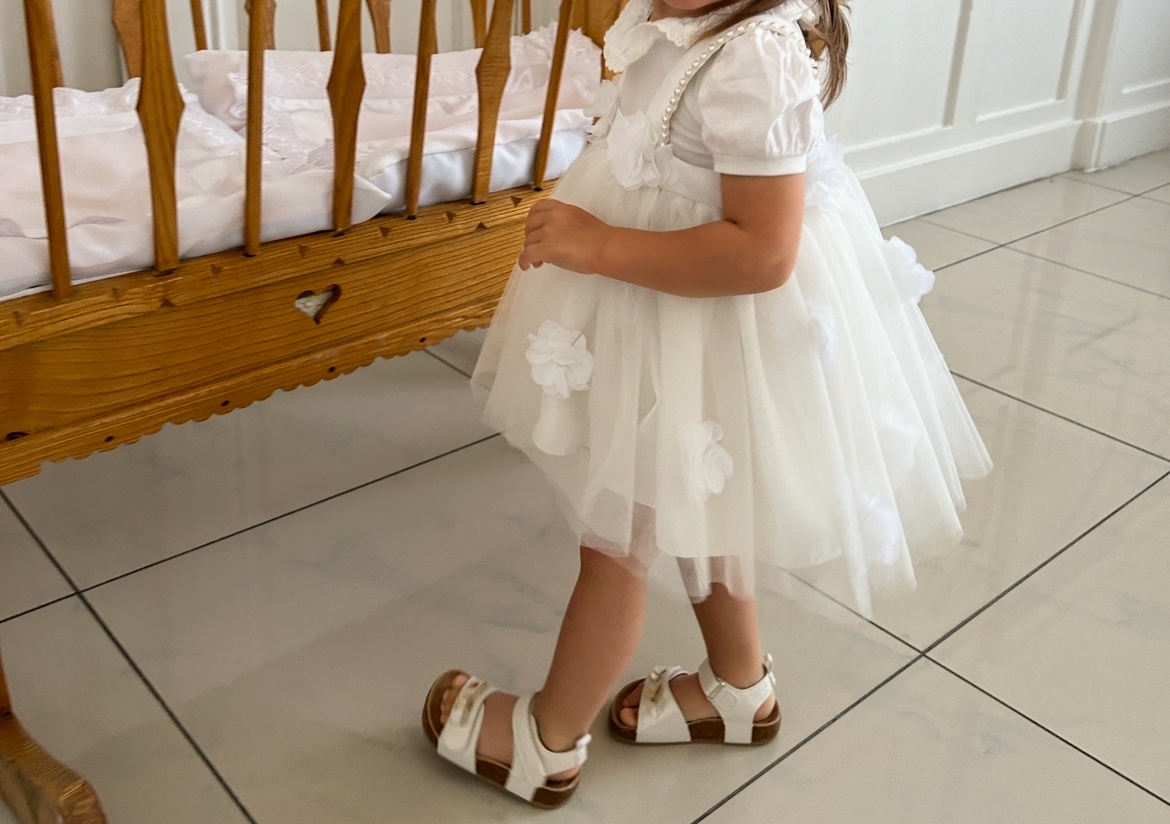 Dievčenské slávnostné svadobné šaty - 3