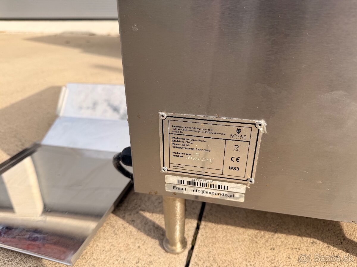 Profesionálny toastovač / priebežný ohrievač pečiva - 3