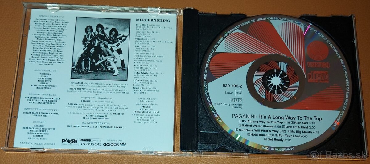 CD - PAGANINI - ITS A LONG WAY TO THE TOP 1987 - 3