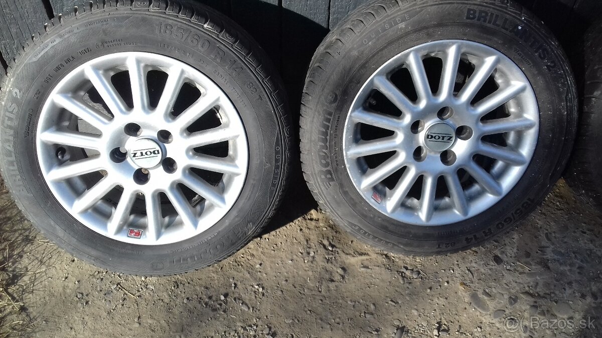 Elektróny R14 - 5x100 185/60 r14 - - 3
