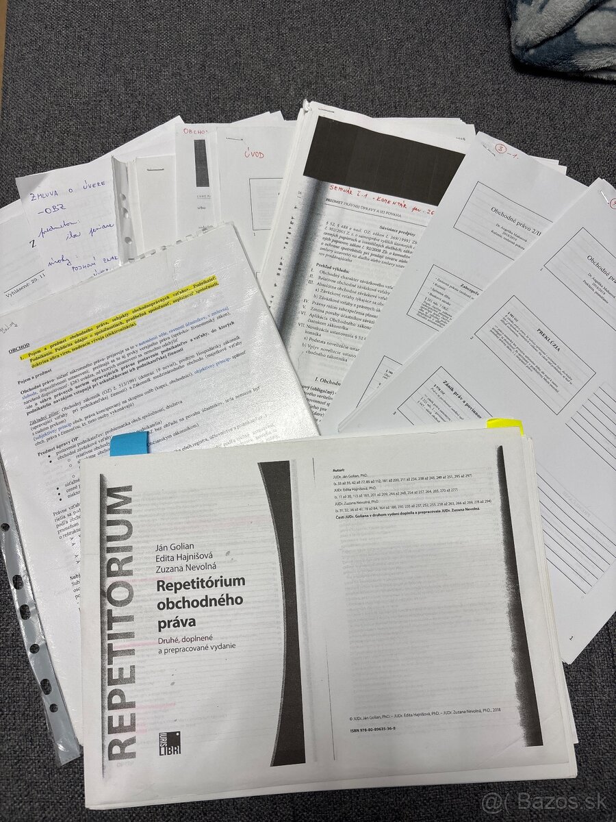 Repetitórium z obchodného práva, zákony, výcuc - 3