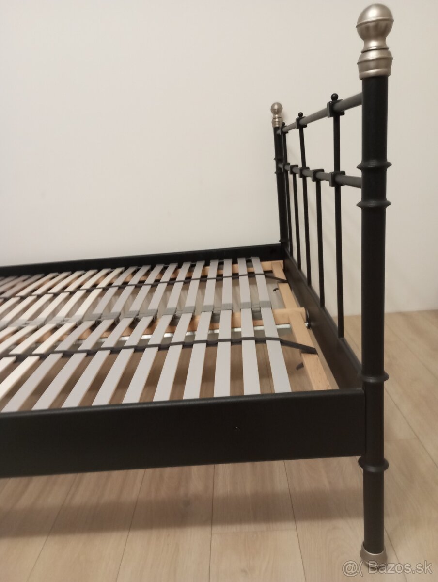 kovovoá posteľ Ikea 140x200 - 3