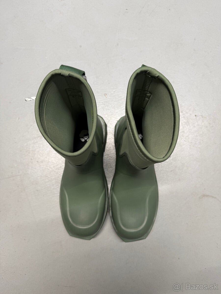 Off-White zelené ženské gumáky do dažďa - 3