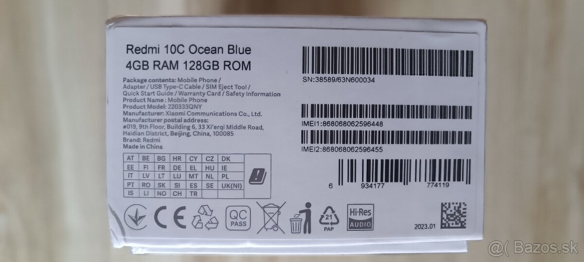 Predam Xiaomi Redmi 10C (farba ocean blue) - 3