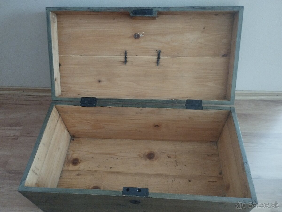 Drevený vojenský kufor - 3