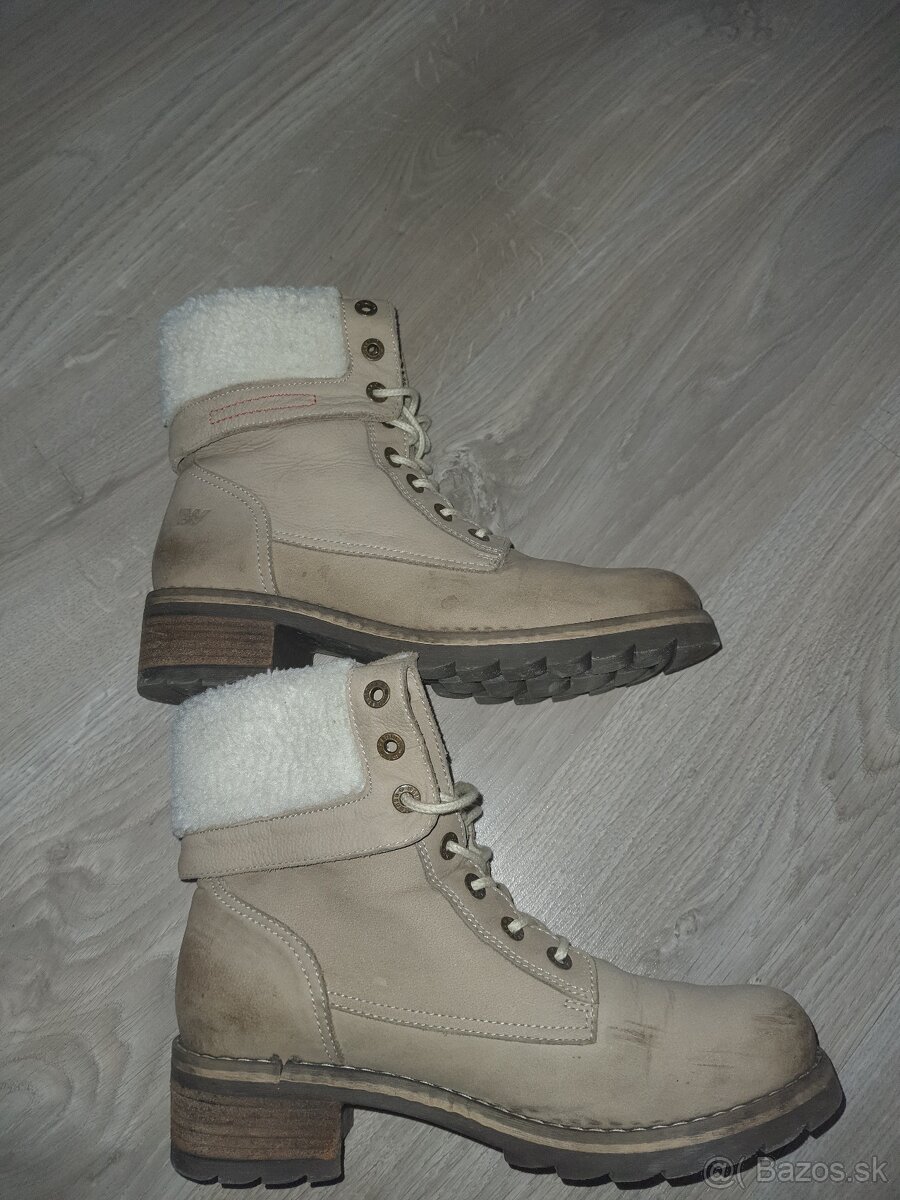 zimné teplé topánky brúsená koža Weinbrenner - BAŤA - 3