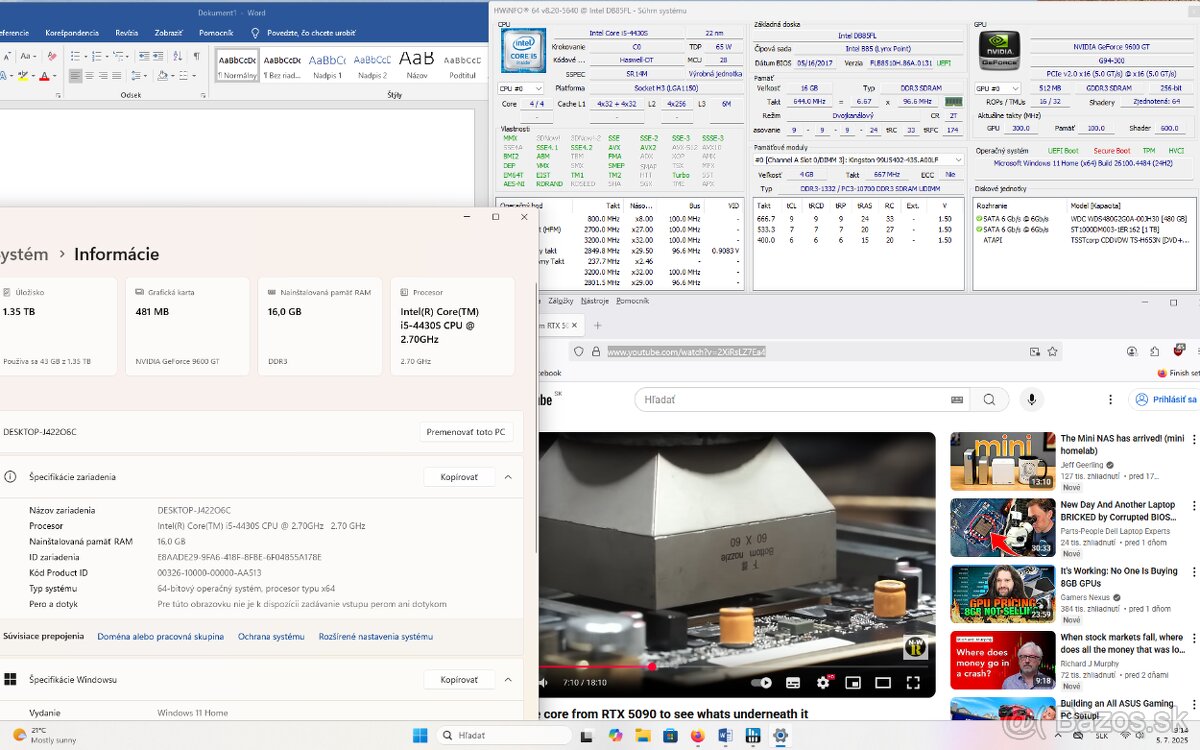 i5-4430S, 16GB DDR3, Windows 11 Home 25H2 WiFi - 3