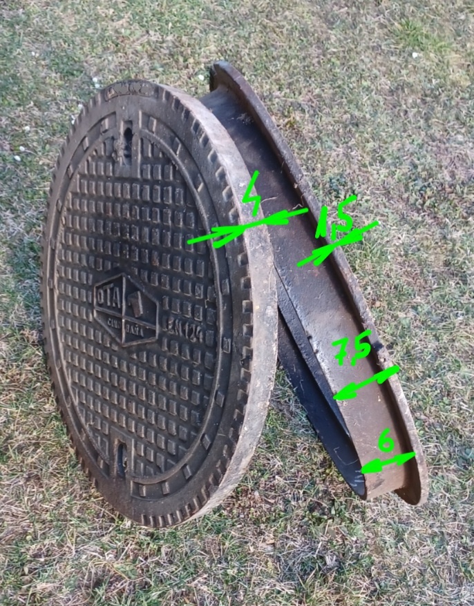 Veľmi kvalitná,nová kanálová vpusť-poklop aj z rámom - 3