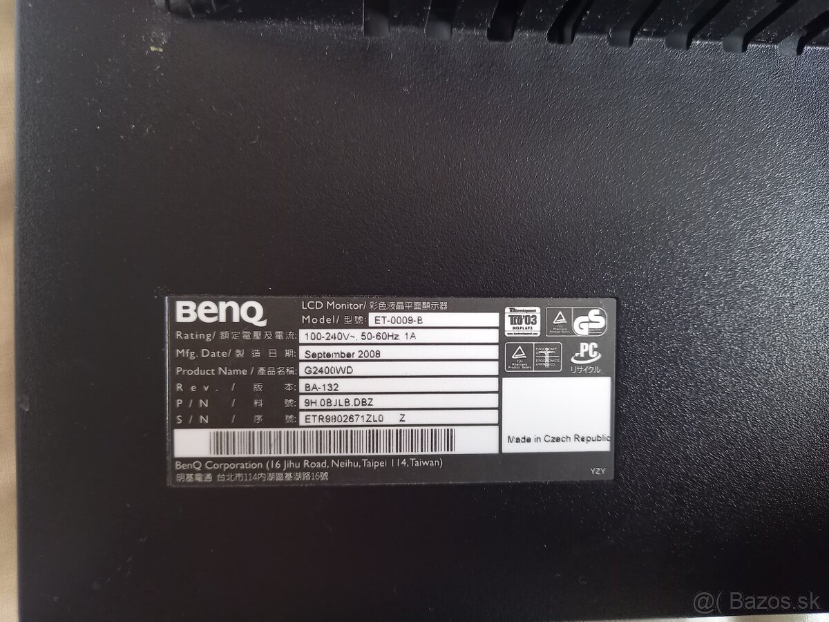 BENQ 24" 1080p s full HD - 3