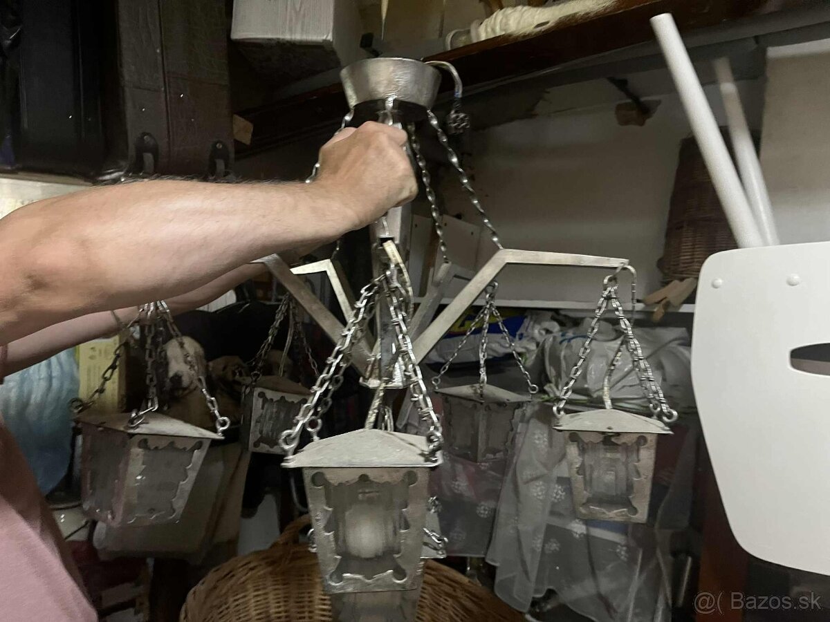 Retro kovový luster - 3