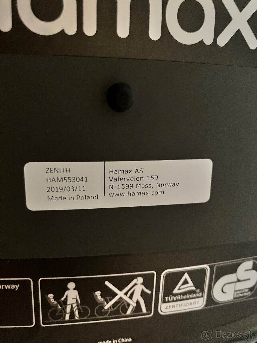Detská cyklosedačka Hamax Zenith - 3