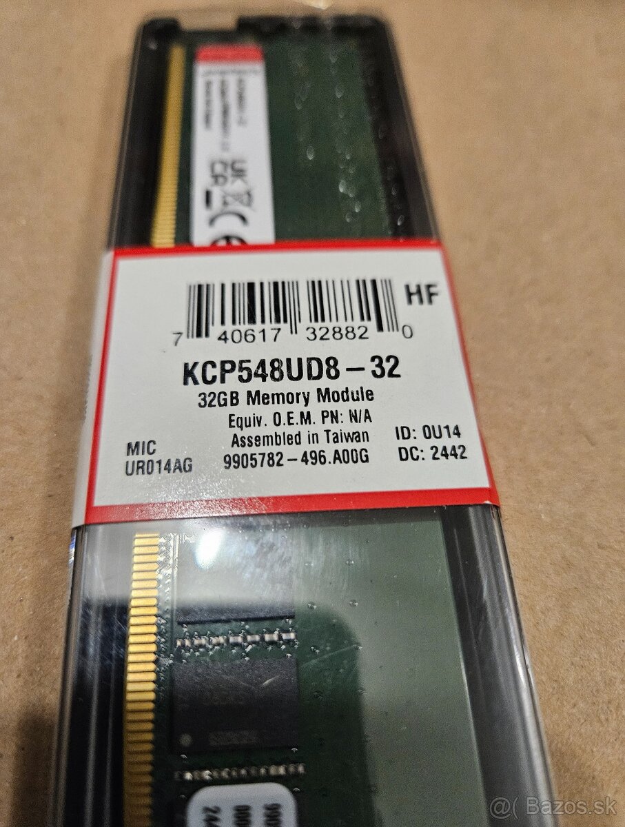 RAM 1x 32GB 4800MT/s CL40 Kingston - 3