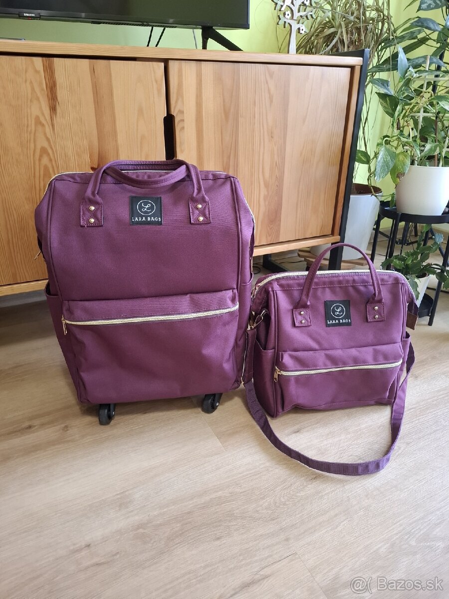 Cestovná taška na kolieskach s taškou na kufor - 3