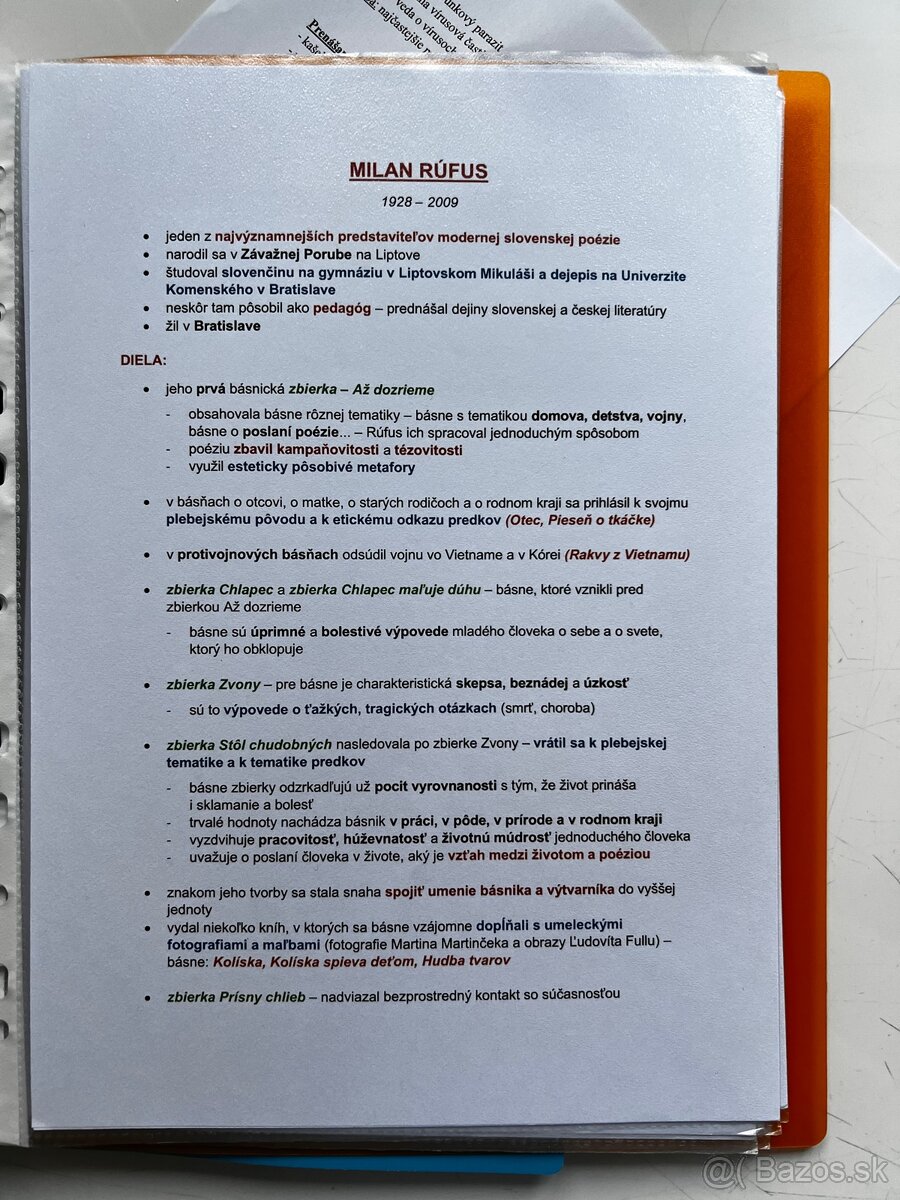 Maturita zo slovenčiny - 3