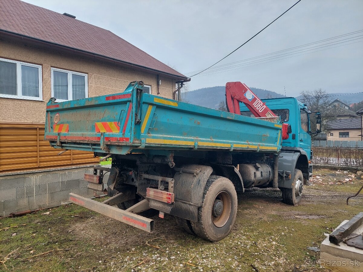 Mercedes Atego 1828 4x4 vyklapač +hyd. ruka, odpočet DPH - 3