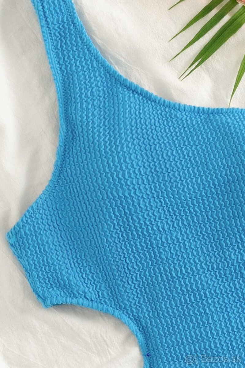 Dámske jednodielne plavky Nora modré, veľ XL - 3