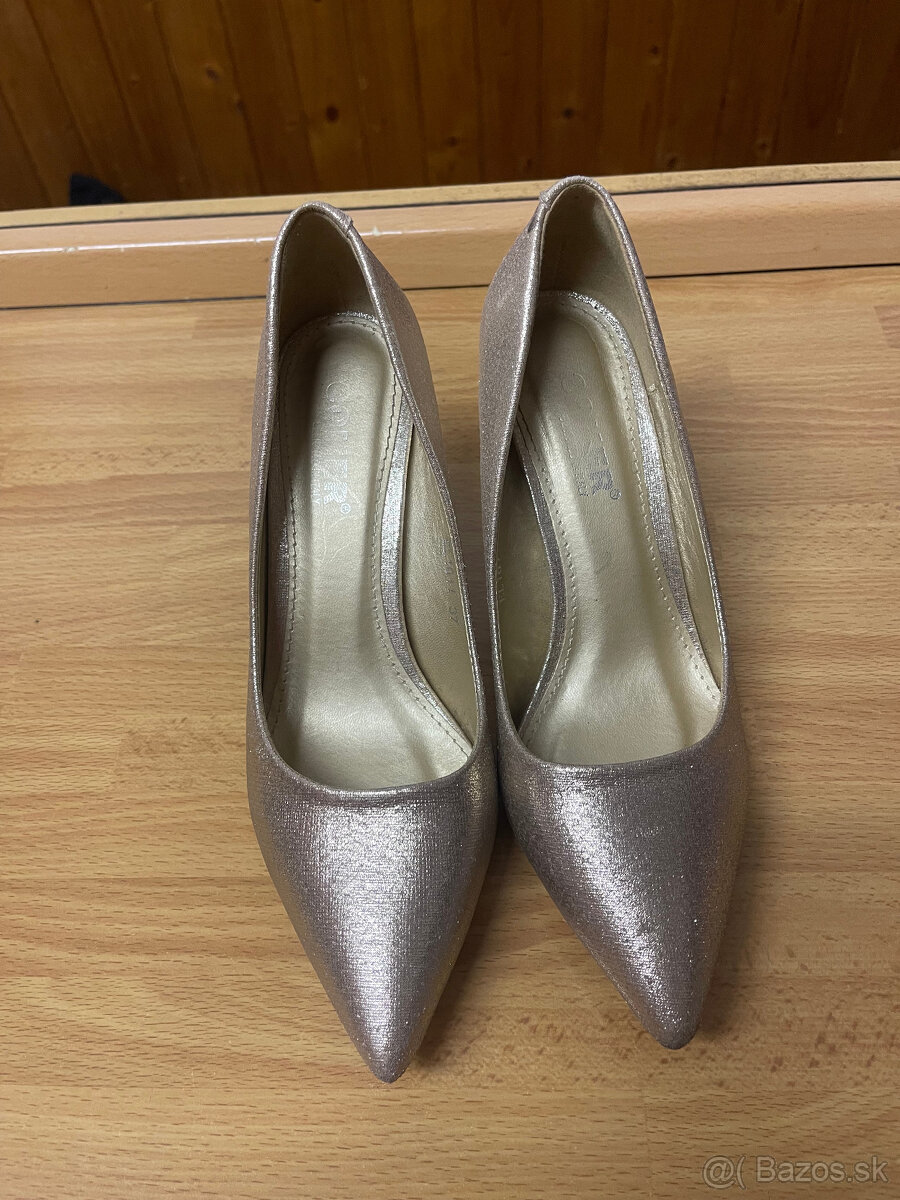 Zlaté lodičky veľ 37 - 3