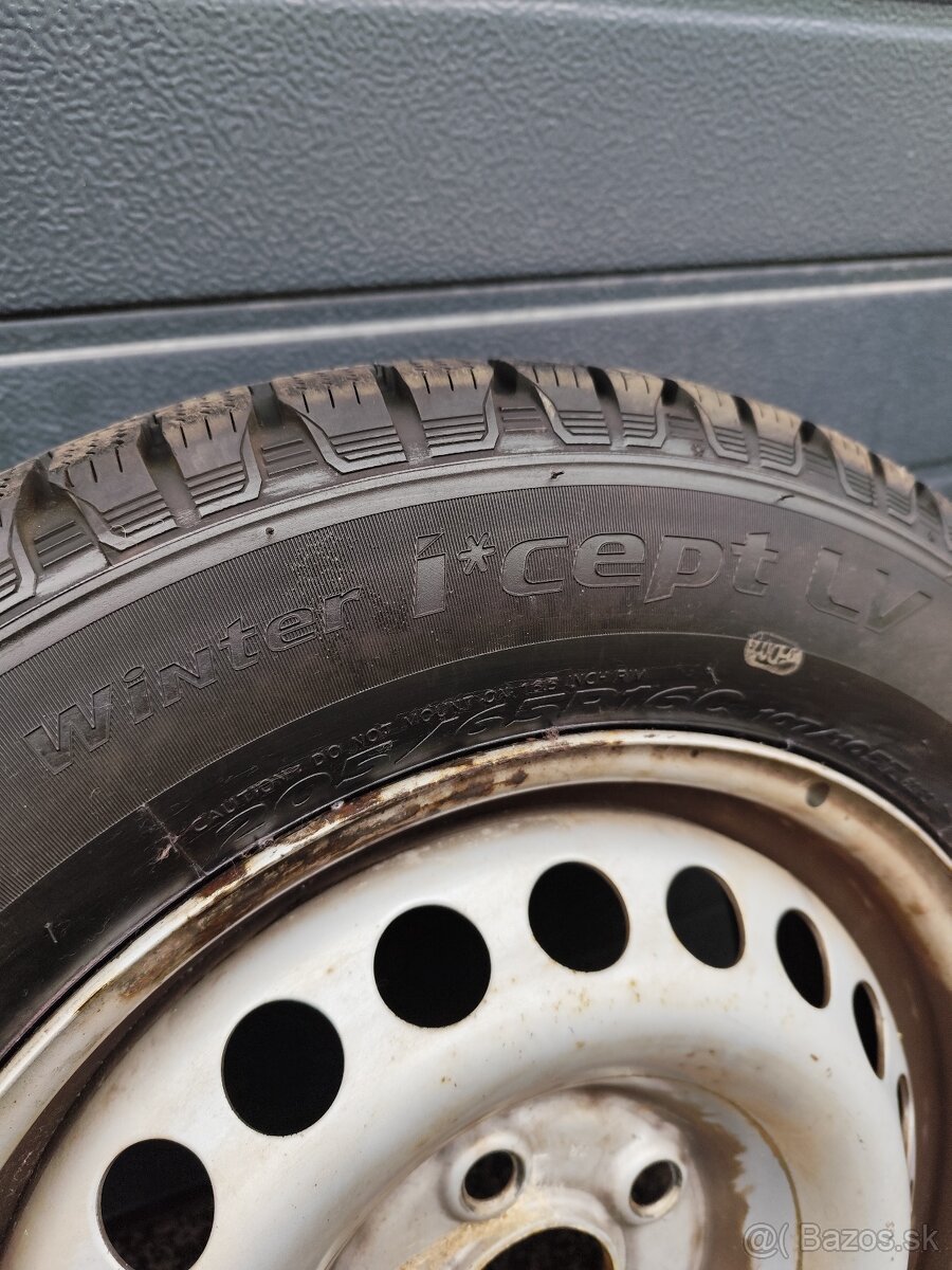 vw Transporter T5 T6 zimné pneu + disky - 3