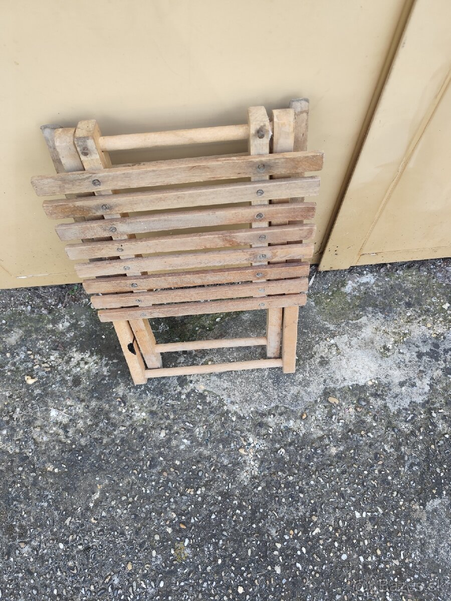 Stolička skladacia drevená - 3