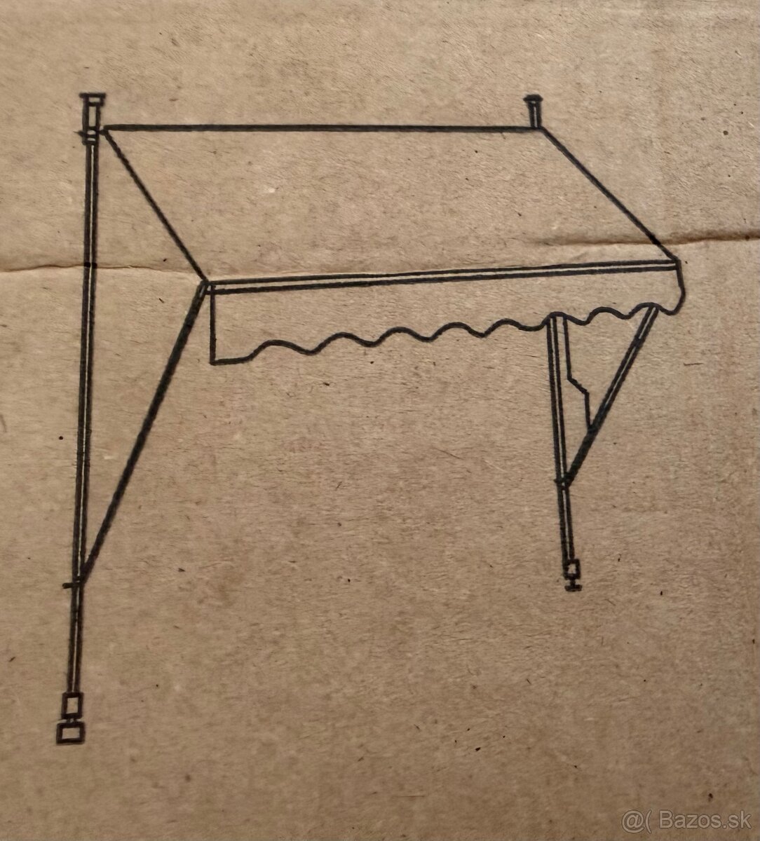 Vysúvacia markíza 120x250cm - 3
