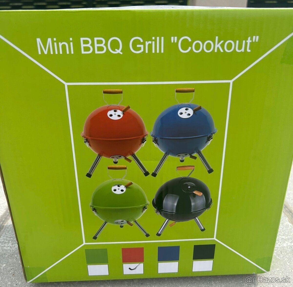 mini bbq grill cookout 0604055 cerveny - 3