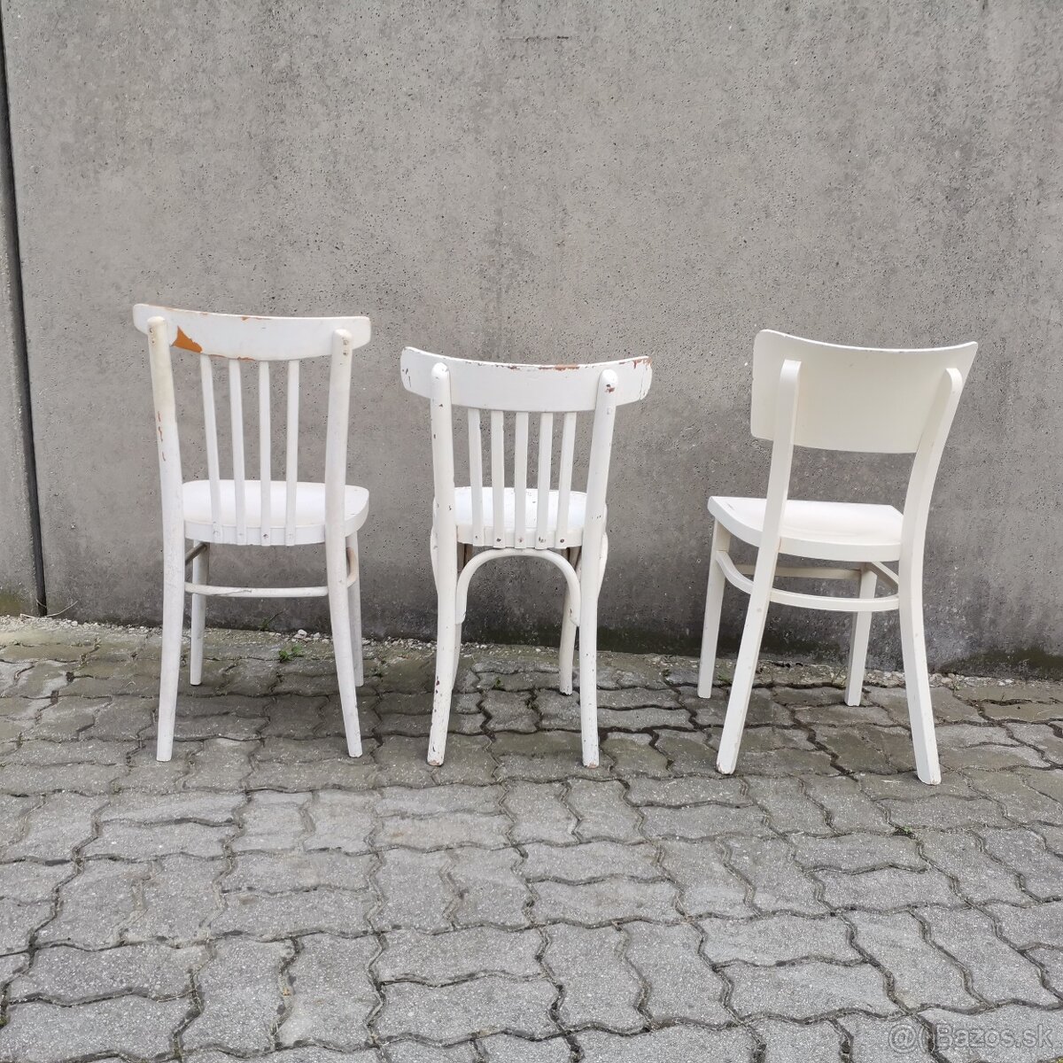 Retro stolicka THONET TON drevena Vintage vidiecka - 3