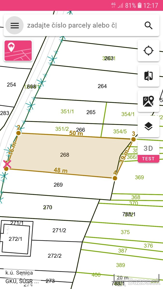 Predám prekrásny stavebný pozemok - 3