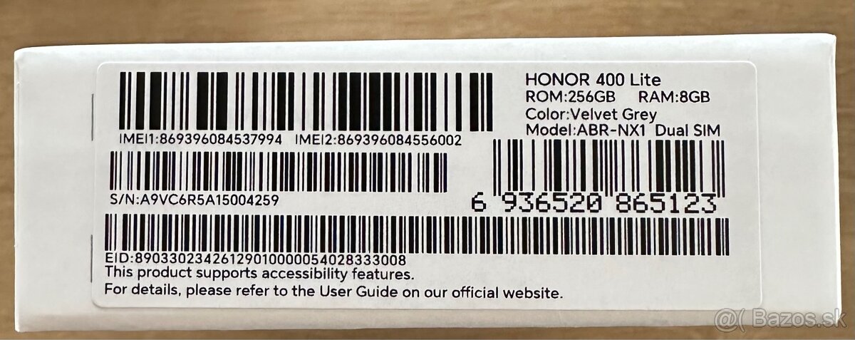 Honor 400 Lite, nový – 8GB RAM, 256GB úložisko, Velvet Grey - 3