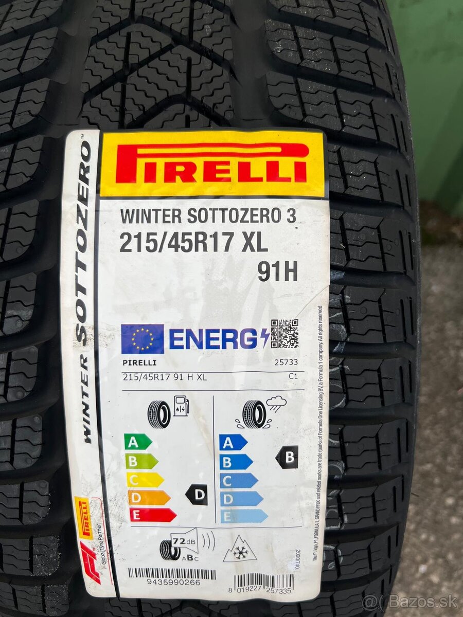 Zimné pneumatiky Pirelli 215/45R17 - 3