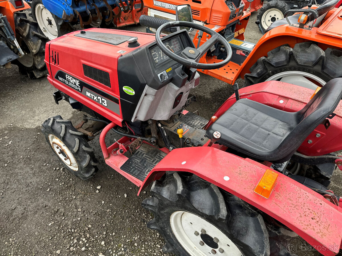 Malotraktor Mitsubishi MTX13 s rotavátorom - 3