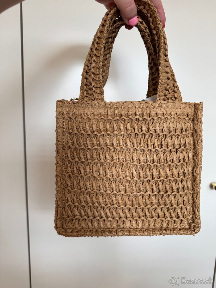 Nová slamená kabelka H&M s visačkou - 3