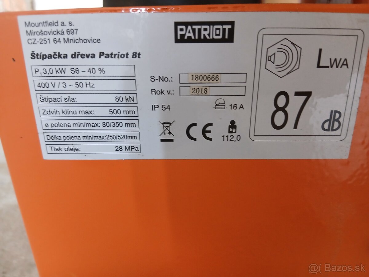 Štiepačka Patriot 8t - 3