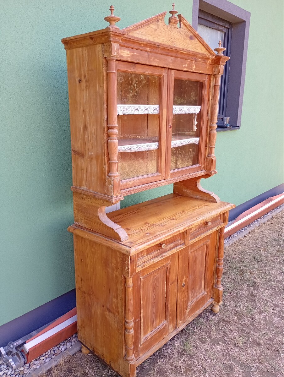 Starožitna vitrína - kredenc - 3