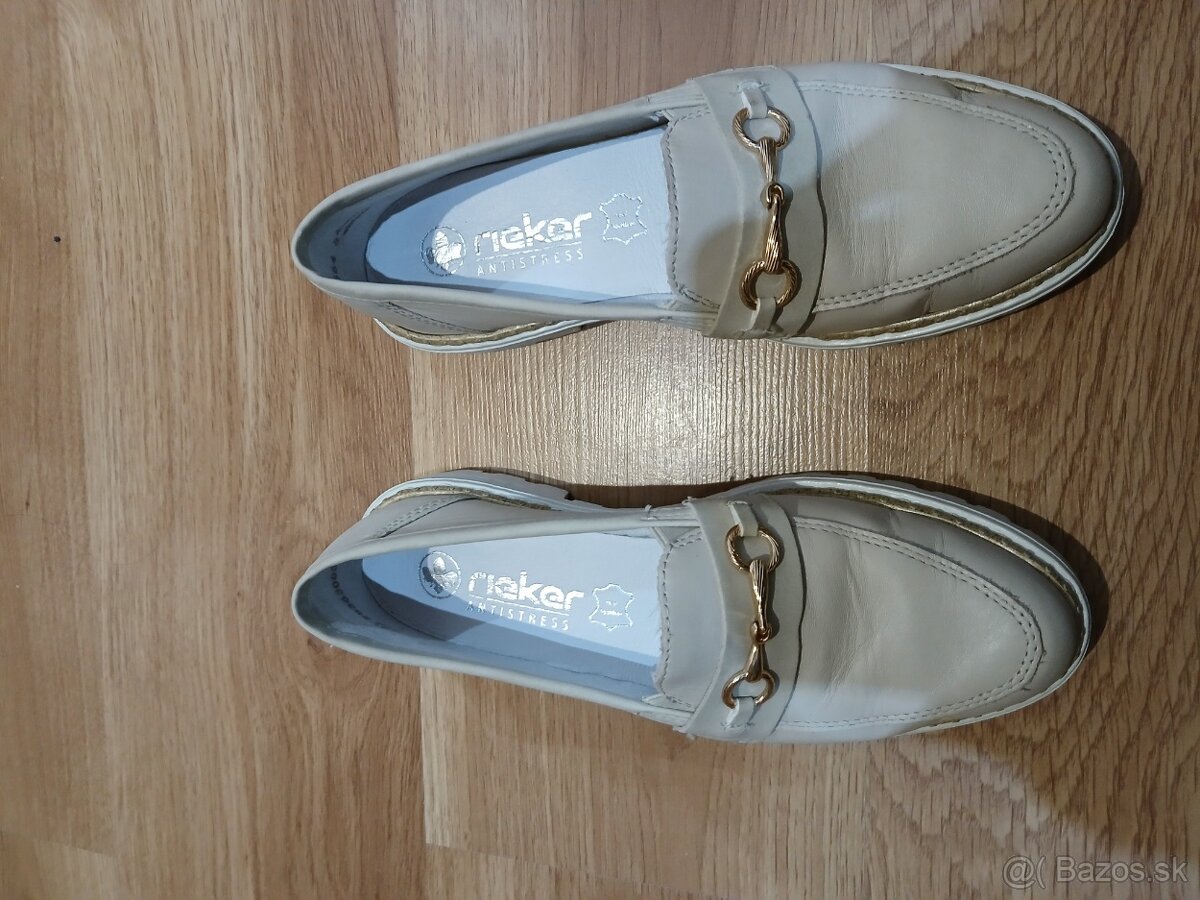 Topánky Rieker biele - 3