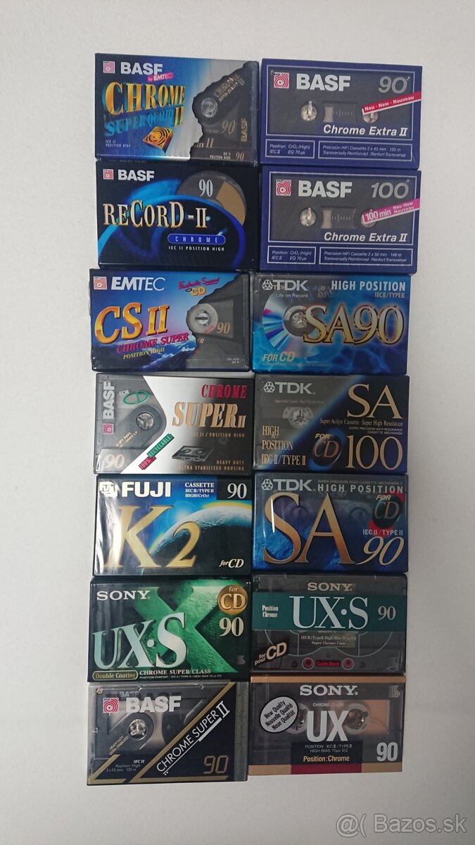 Audio kazety BASF, TDK, PHILIPS, SONY, MAXELL., a iné značky - 3