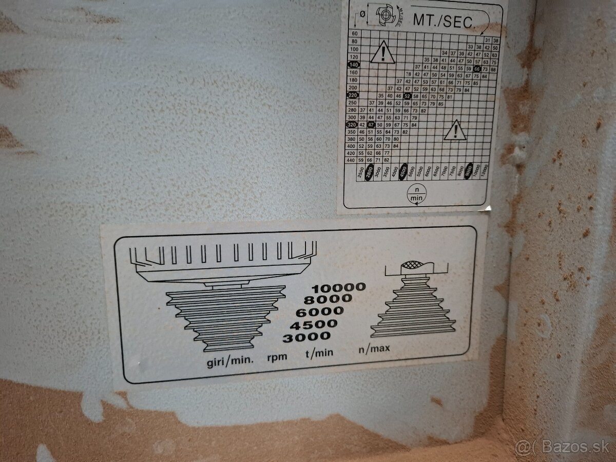 Spodná fréza Casoin + 3-valcový posuv - 3