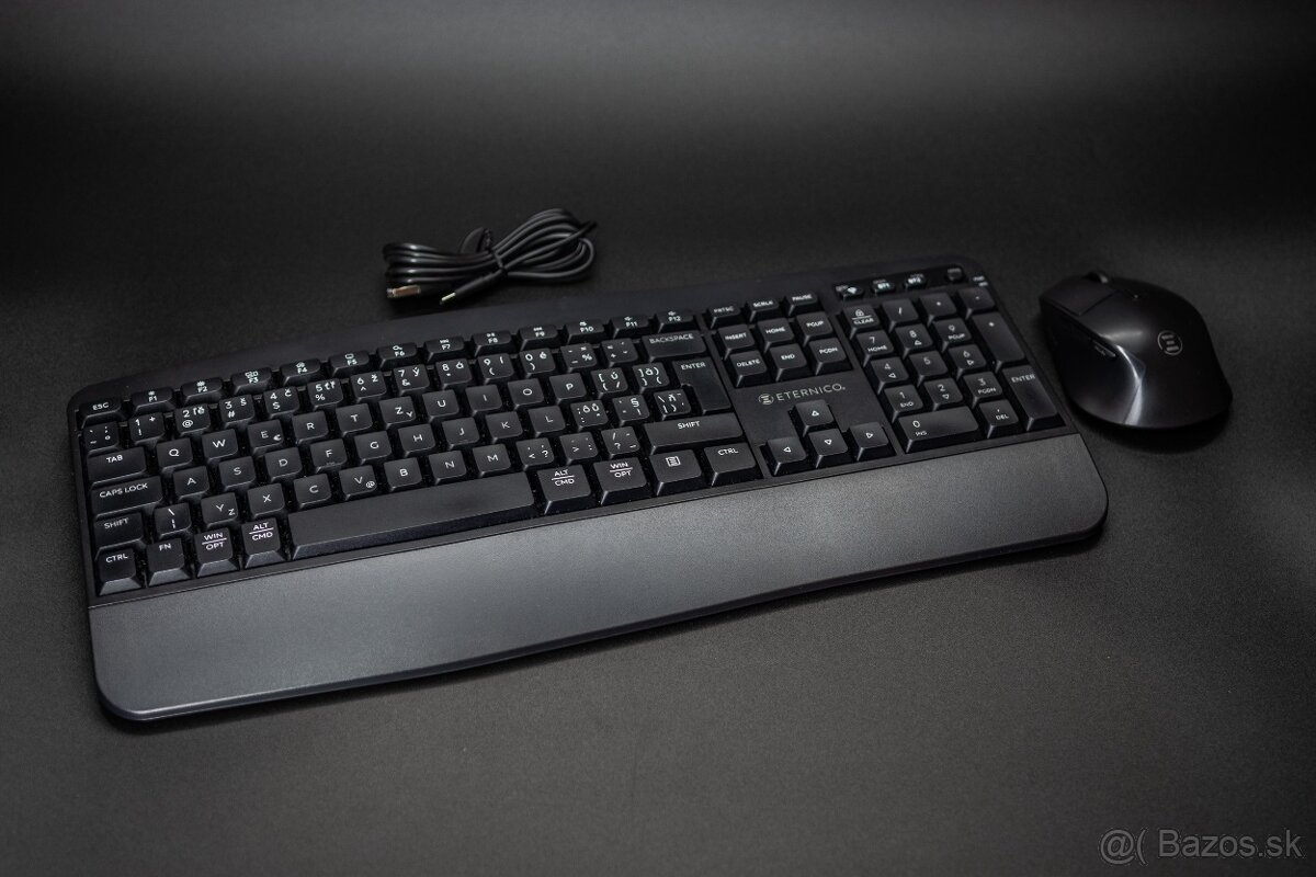 Set bezdrôtová klávesnica a myš ETERNICO (bluetooth aj USB) - 3