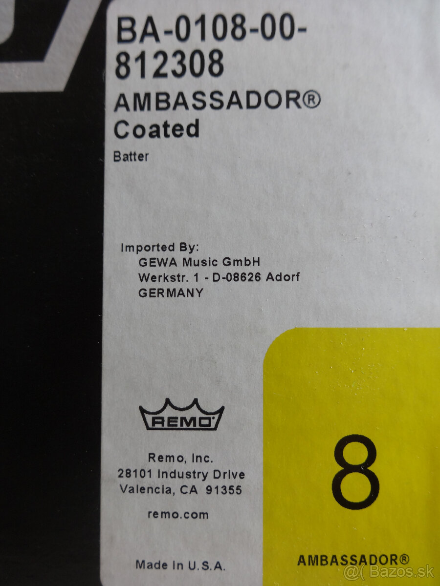 Remo 8'' Ambassador Coated - 3