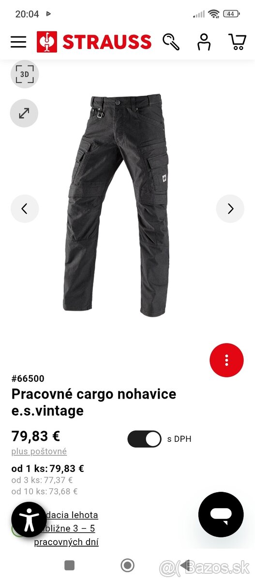 Montérky Strauss - 3