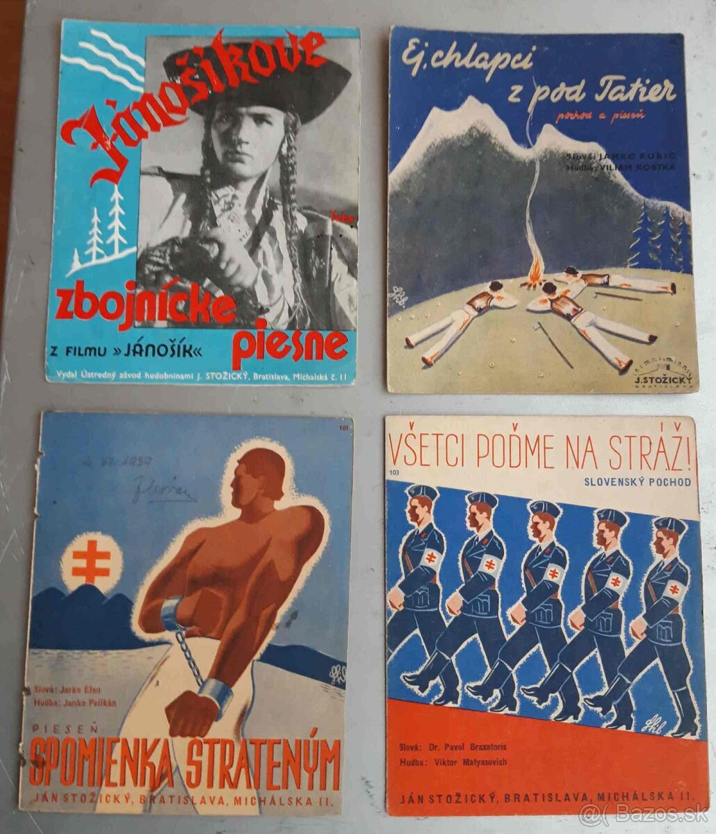 Slovenský štat- predám dobove noty-piesne,rozne..Pochody HG, - 3