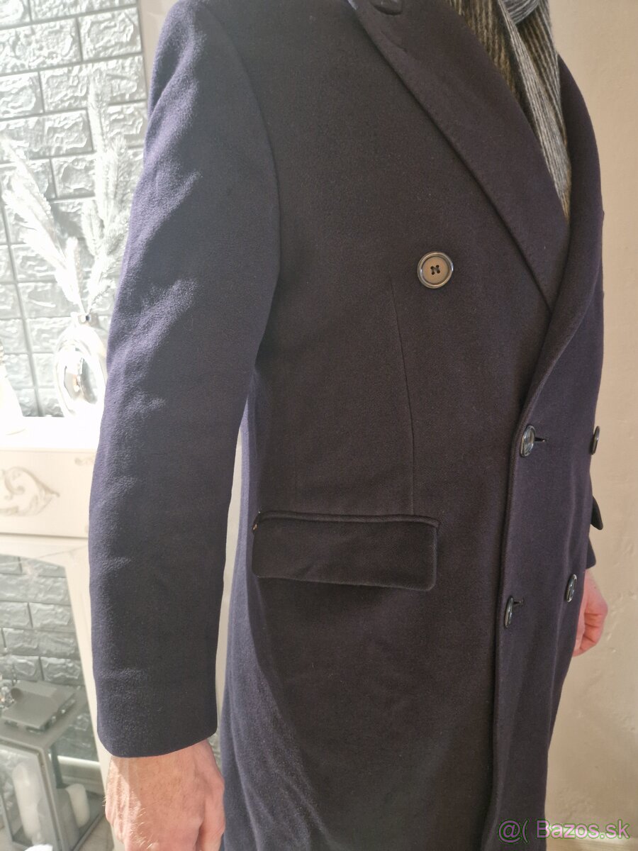 Pánský dlouhý kabát Berwin & Berwin - 100% Cashmere (L) - 3