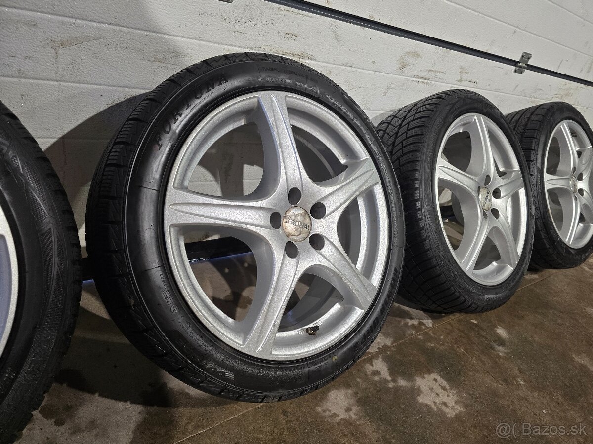 Zimná Sada RONAL 5x100+Zánovné Pneu 215/45 R17 - 3