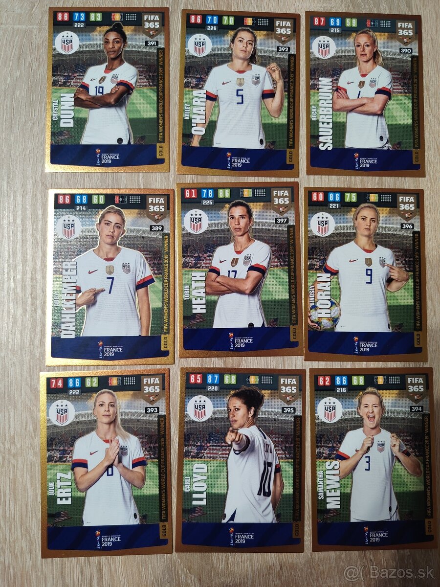 USA - futbalové kartičky - 3