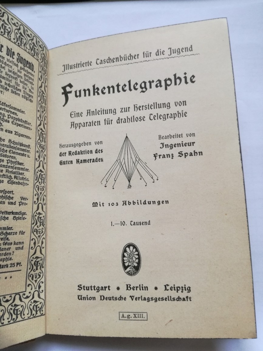 Spahn:Funkentelegraphie Illustrierte Taschenbücher - 3