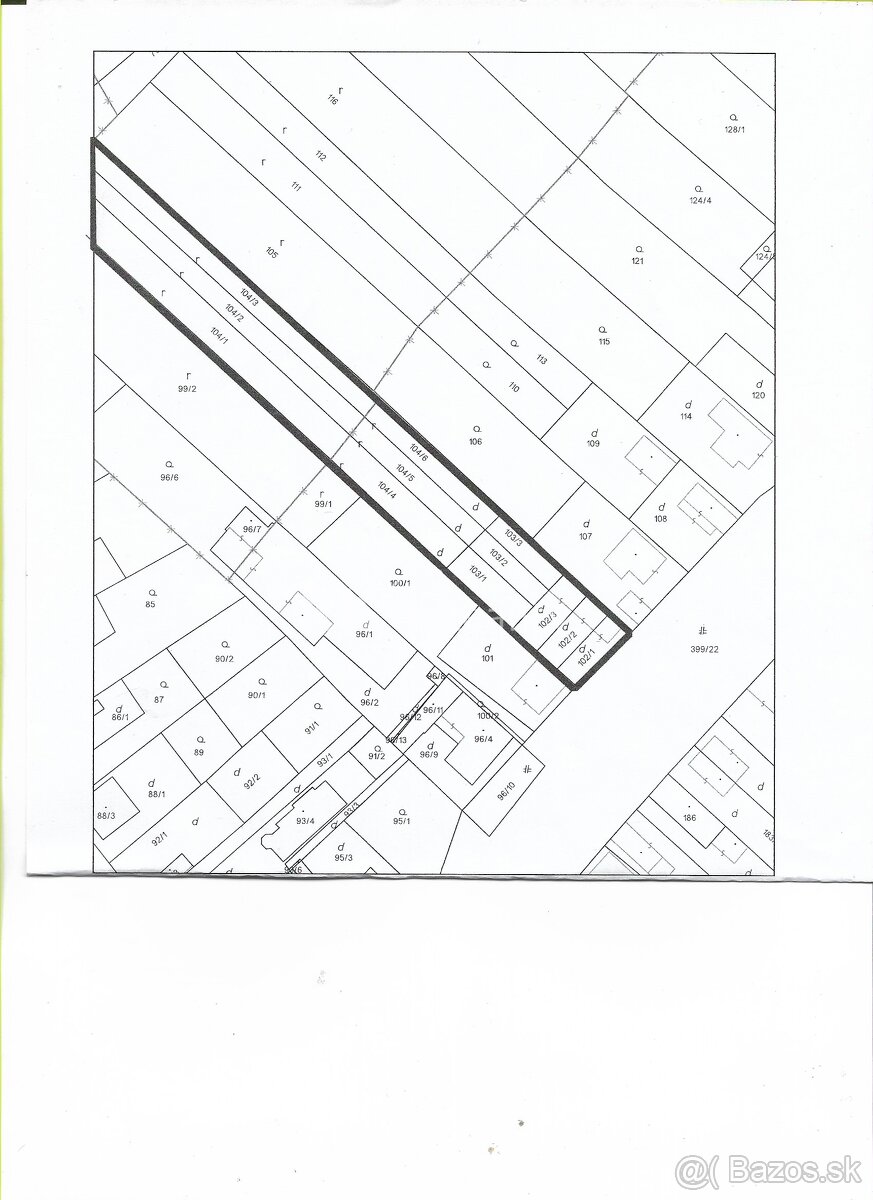RK4 - NA PREDAJ - Stavebný pozemok v radovej zástavbe - Kr - 3