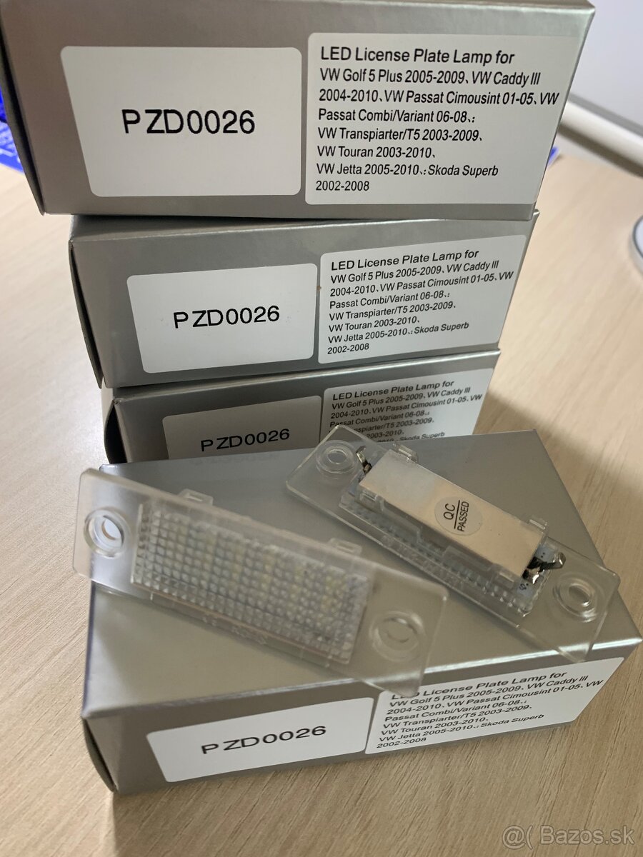 VW Led osvetlenia ŠPZ Caddy Passat Transporter Golf - 3