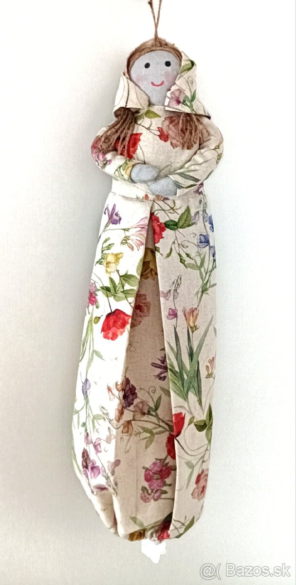 Látková bábika na sáčky/igelitky - 3