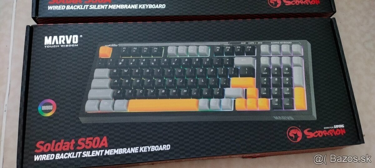 klávesnica Marvo SOLDAT S50A - záruka - 3