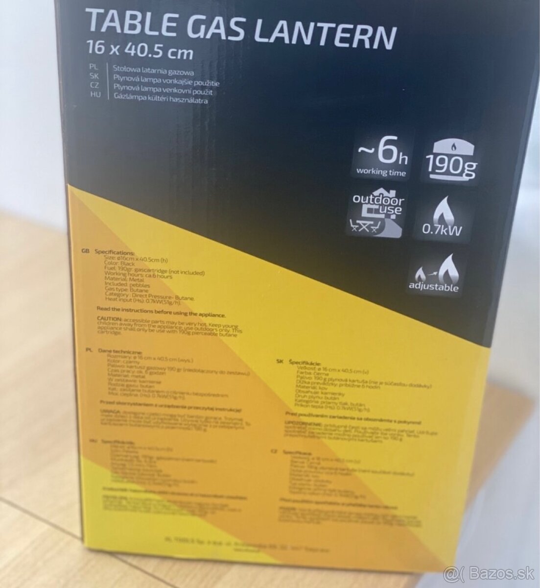 Plynova lampa, ohrievač na kartuše - 3